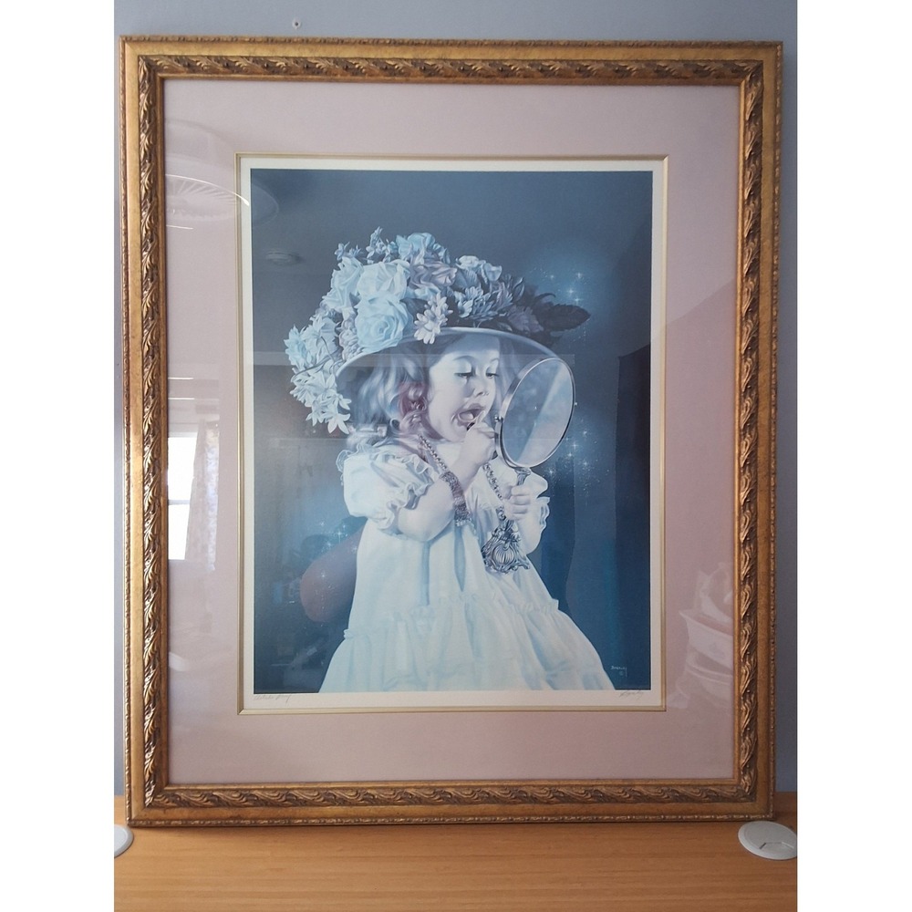 Bob Byerley "Jessica's Bonnet" Artist Proof Hand Signed Lithograph 25"x30" COA